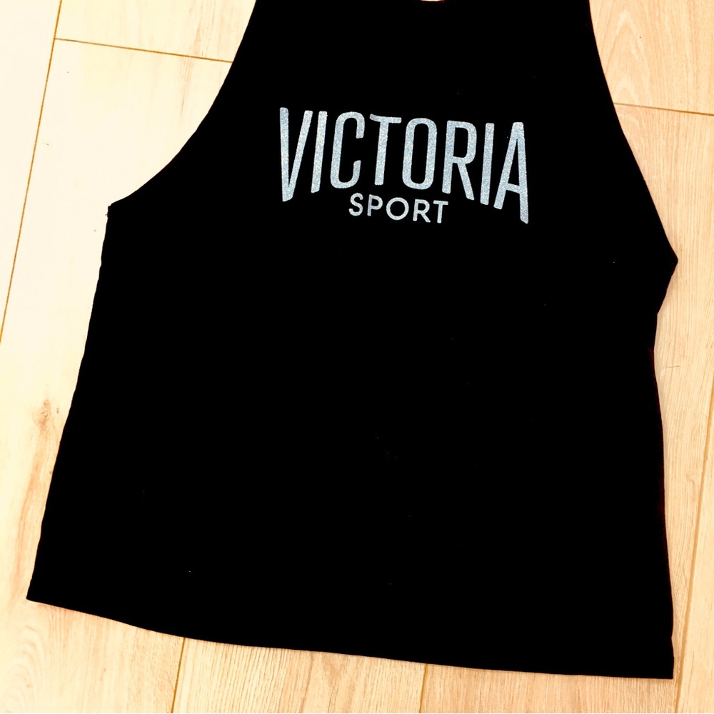 Victoria Secret Sport logo tank top workout fitness baggy sleeveless large - Picture 2 of 4